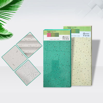 Materiali per la decorazione degli interni soffitti di lana minerale finitura di sabbia piastrelle e griglia