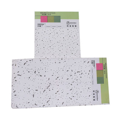 Pannelli di soffitto in lana minerale quadrata per l'interior design moderno e l'assorbimento del suono