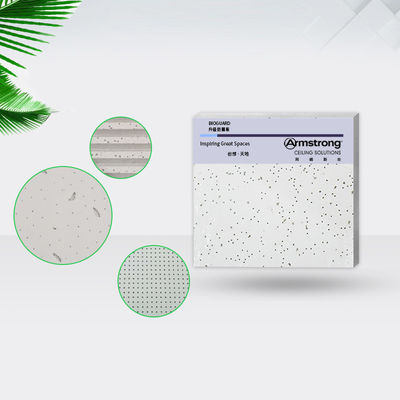 Pannelli di soffitto in lana minerale quadrata per l'interior design moderno e l'assorbimento del suono