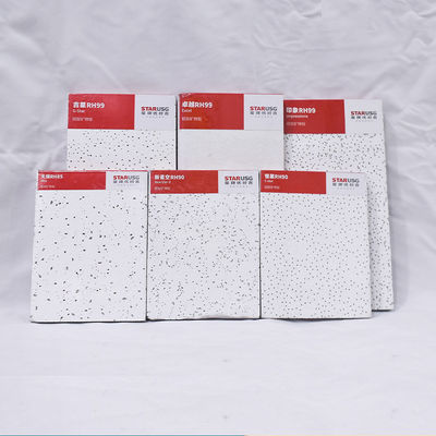 Moderni pannelli murali di fibra minerale pannello di soffitto falso per materiali di decorazione interna