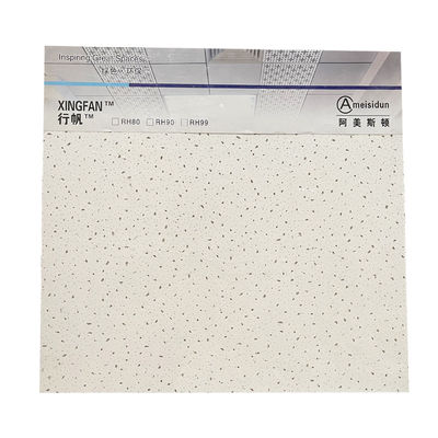Tavolo Tavola di lana minerale 600x600mm Spessore 10mm Piastrelle acustiche di soffitto Griglia