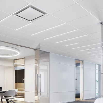 Tavola di soffitto in fibre minerali quadrate 2 x 4 piastrelle di soffitto a caduta con materiale insonorizzante