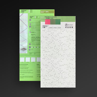 Piastrelle di soffitto a 2x2 quadrati sospesi in fibra minerale per la decorazione del Pakistan