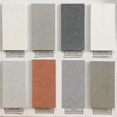 Materiale verde Tavola di rivestimento in cemento in fibra di legno per esterno di villa contemporanea