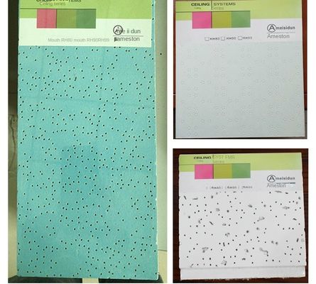 Materiali per la decorazione degli interni Tavola di lana minerale per ufficio insonorizzante soffitto 600 * 600